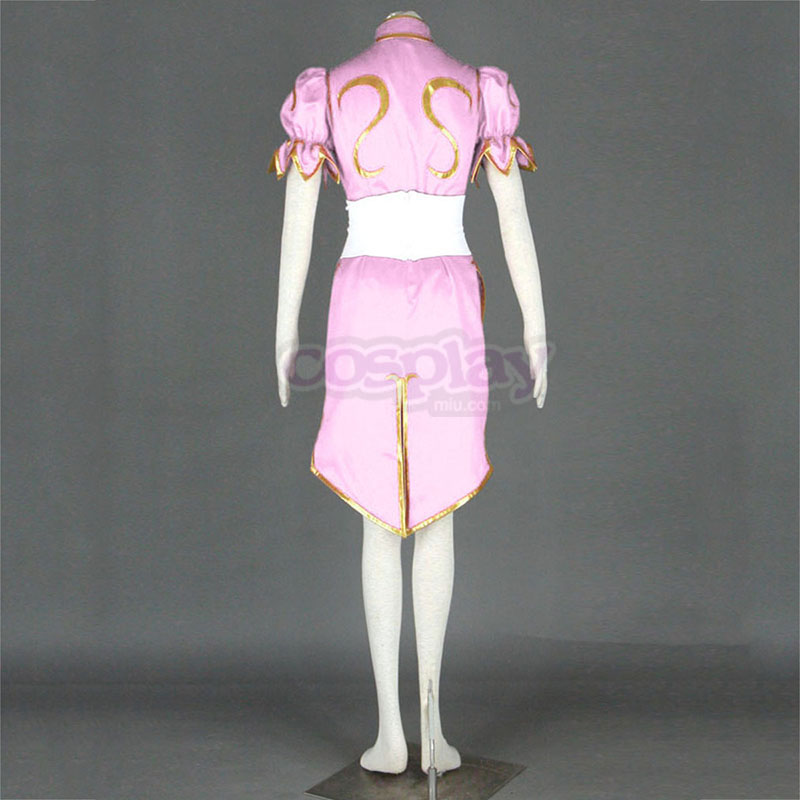 Street Fighter Chun- Li 3 Pink Cosplay Costumes UK