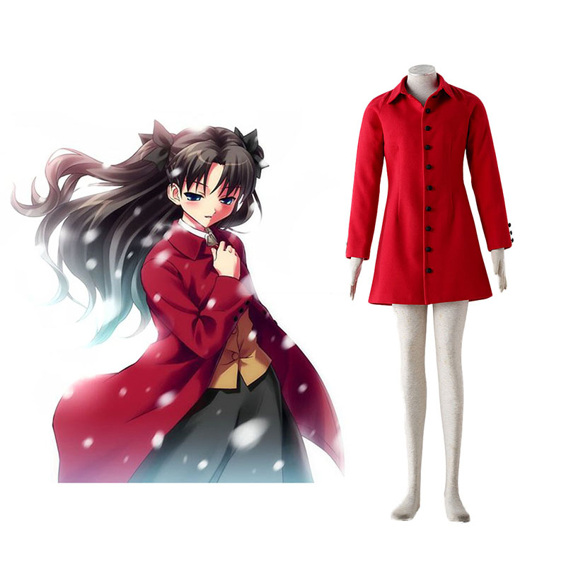 The Holy Grail War Tohsaka Rin 4 Red Cosplay Costumes UK