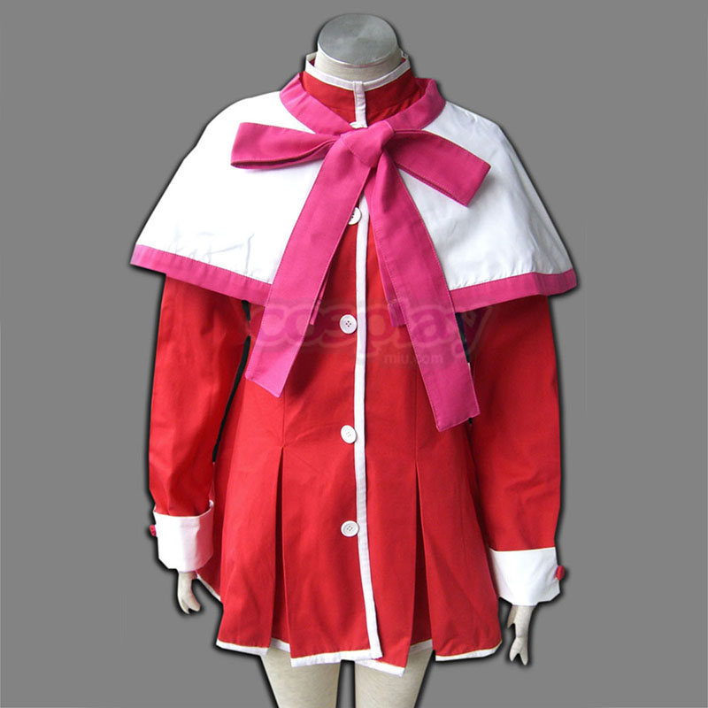 Kanon High School Uniforms Pink Ribbon Cosplay Costumes UK