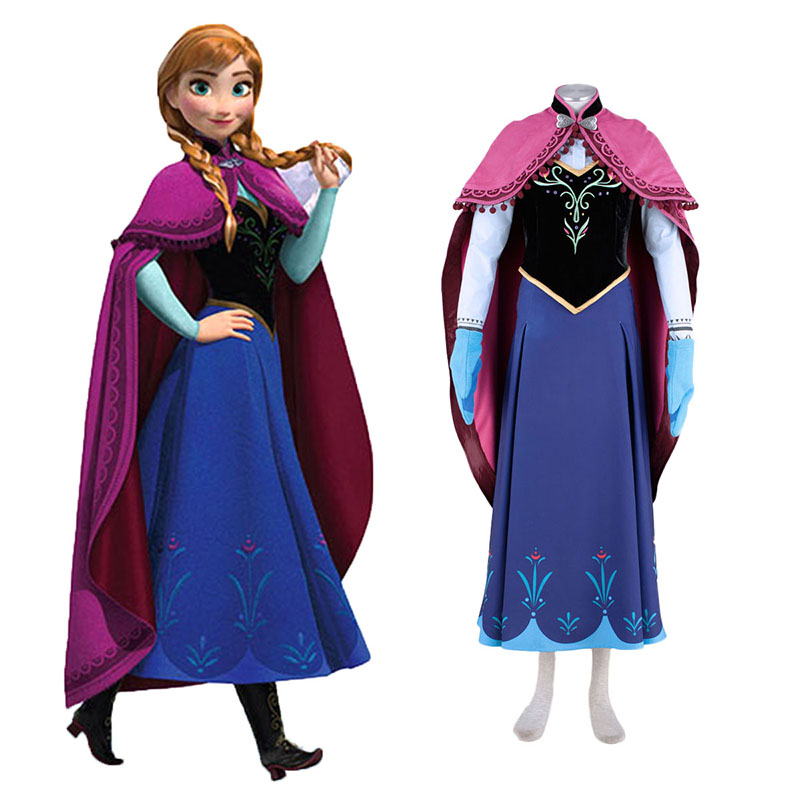 Frozen Anna 1 Cosplay Costumes UK