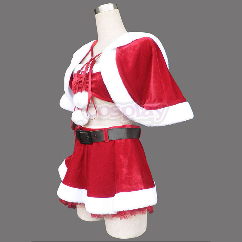 Red Christmas Lady Dress 5 Cosplay Costumes UK