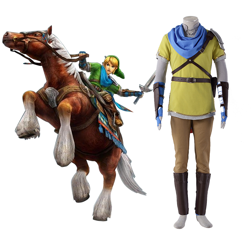 The Legend of Zelda Hyrule-Warriors Link 7 Yellow Cosplay Costumes UK