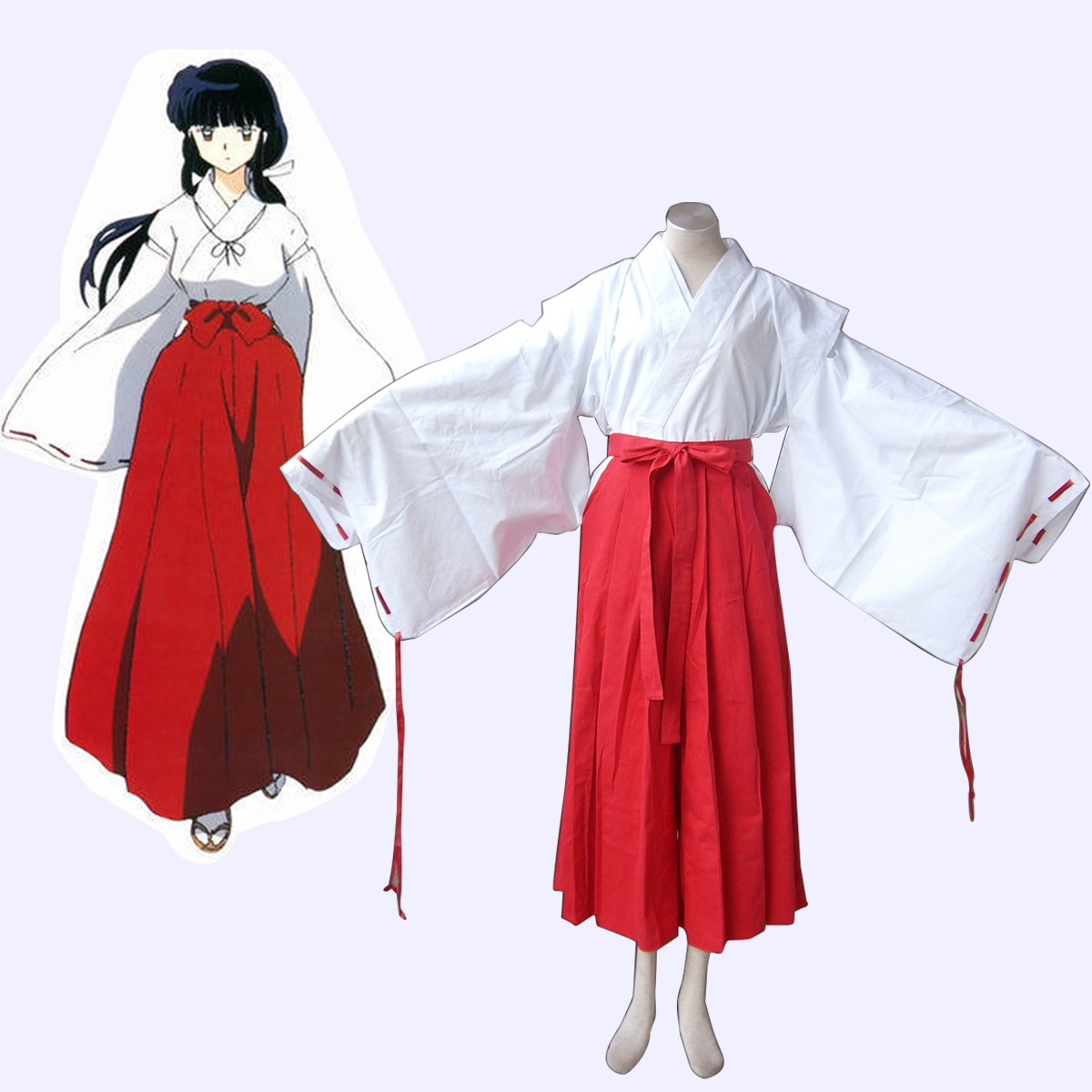 Inuyasha Kikyou Miko Cosplay Costumes UK