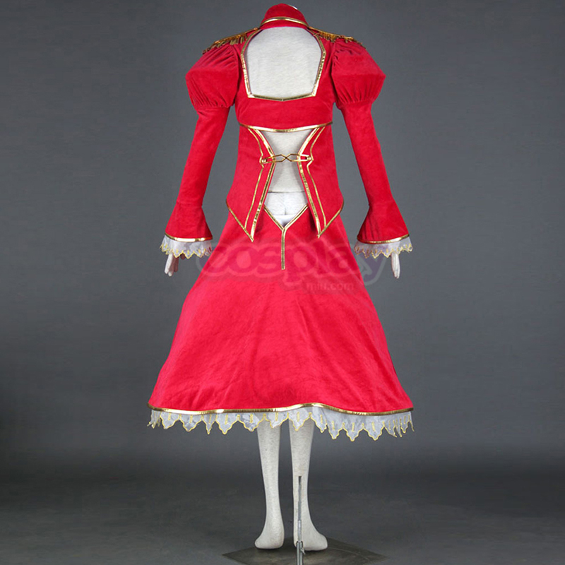The Holy Grail War Saber 2 Red Cosplay Costumes UK