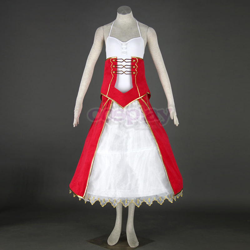 The Holy Grail War Saber 2 Red Cosplay Costumes UK