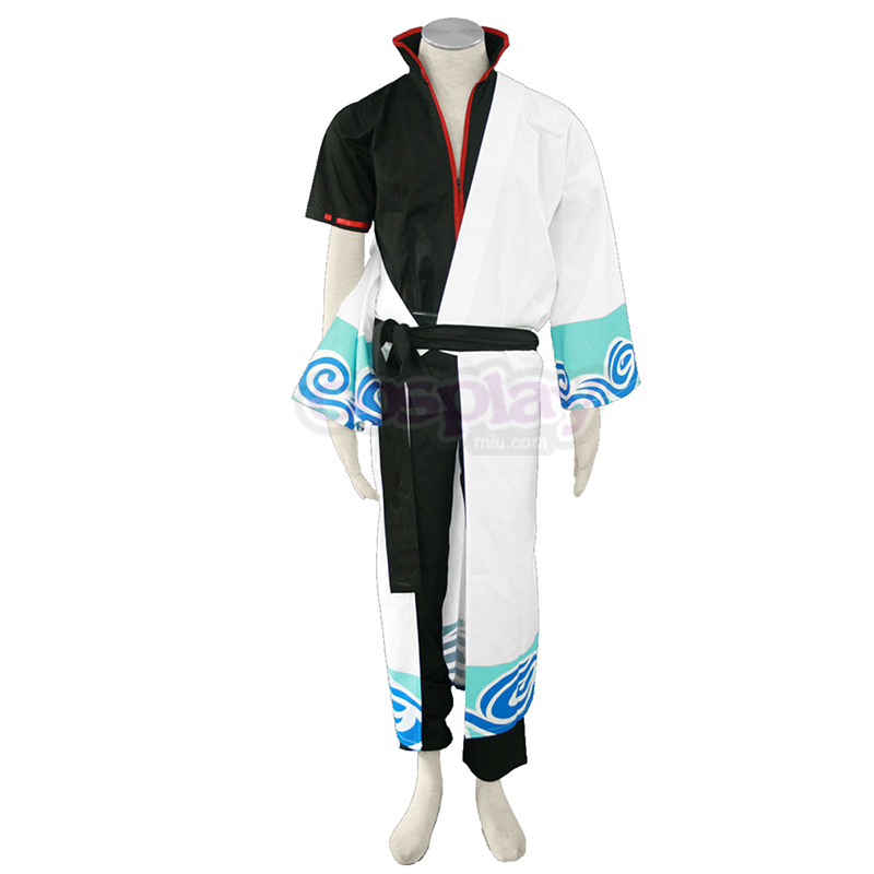 Gin Tama Sakata Gintoki 1 Black Belt Cosplay Costumes UK
