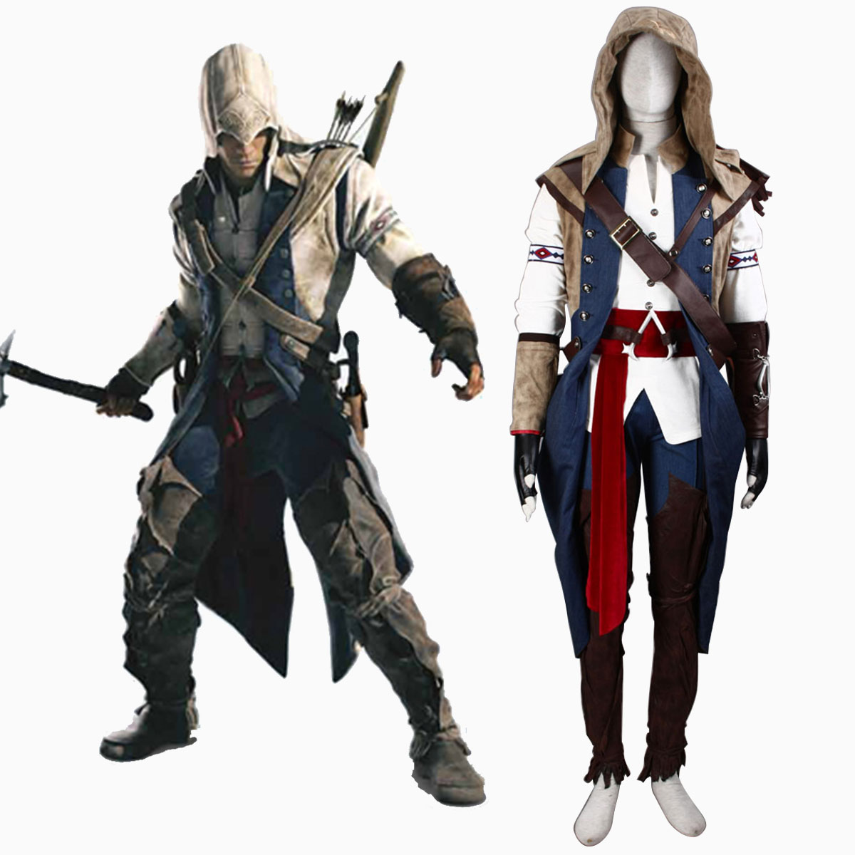 Assassin's Creed III Assassin 7 Cosplay Costumes UK