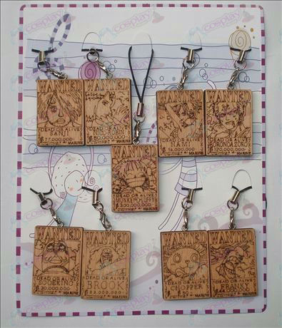 One Piece Accessories warrant Wood Carving Strap (9 / set)