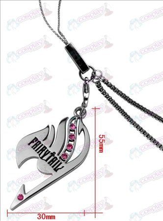 Fairy Tail with diamond phone chain (pink diamond)