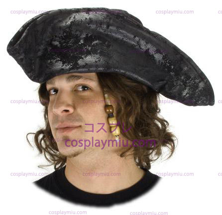 Old Pirate Black Adult Hat