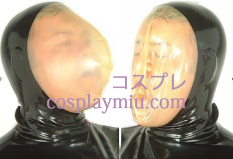 Black Face Transparent Mask