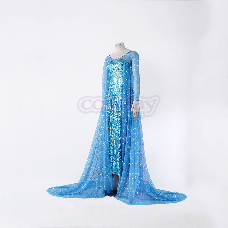 Frozen Elsa 1 Blue Cosplay Costumes UK