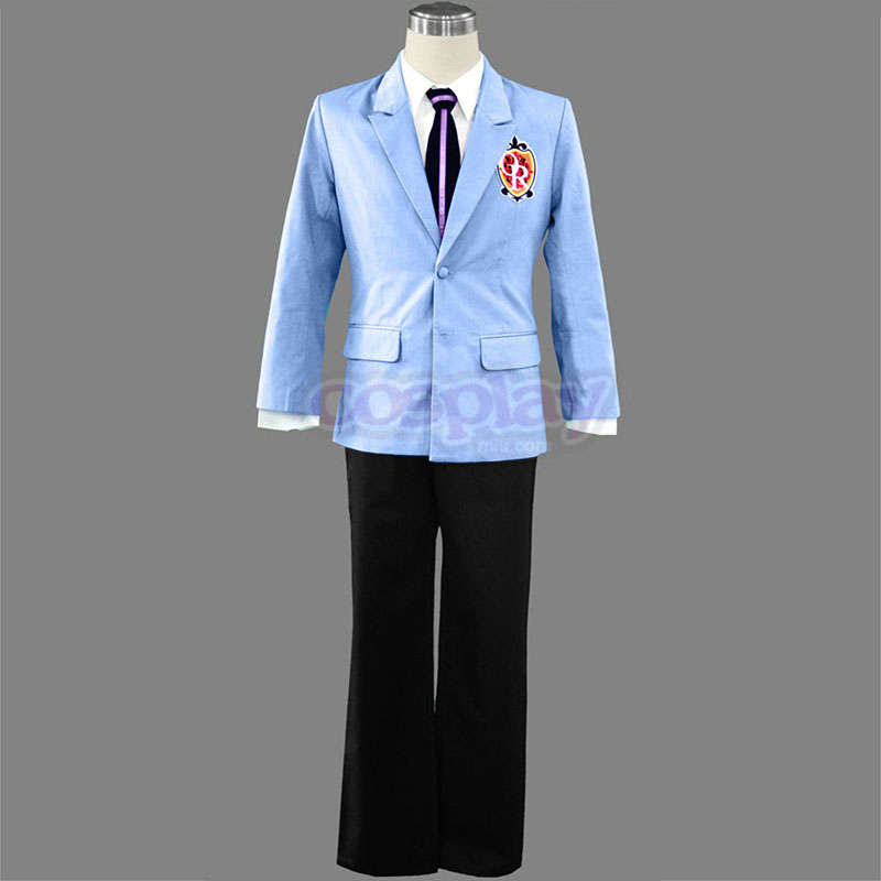 Ouran High School Host Club Male Uniforms Blue Cosplay Costumes UK