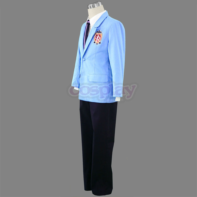 Ouran High School Host Club Male Uniforms Blue Cosplay Costumes UK