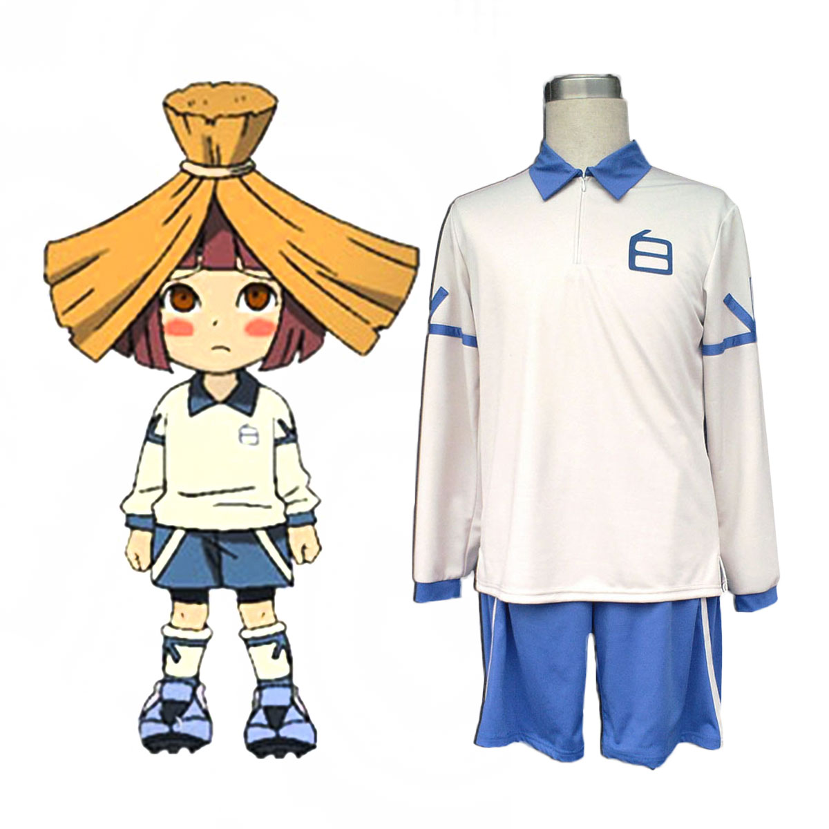 Inazuma Eleven Hakuren Summer Soccer Jersey 1 Cosplay Costumes UK