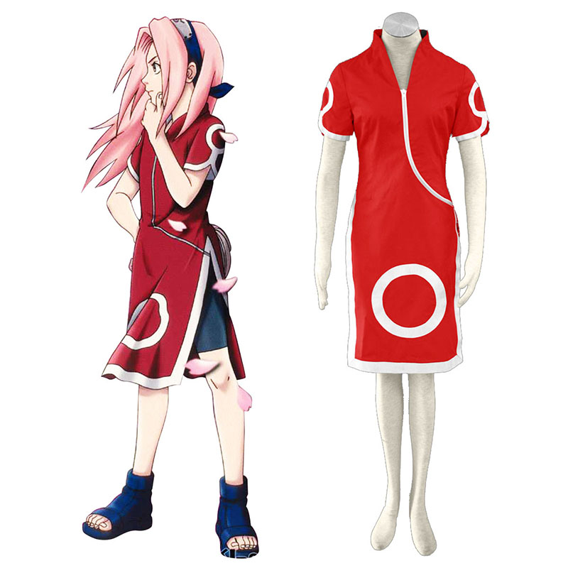 Naruto Haruno Sakura 1 Cosplay Costumes UK