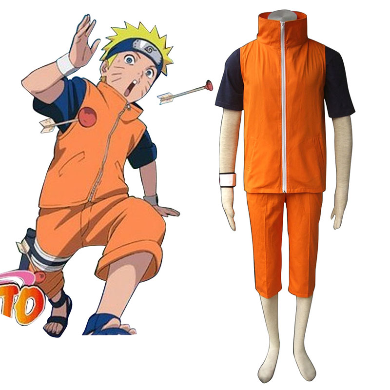 Naruto Uzumaki Naruto 3 Cosplay Costumes UK