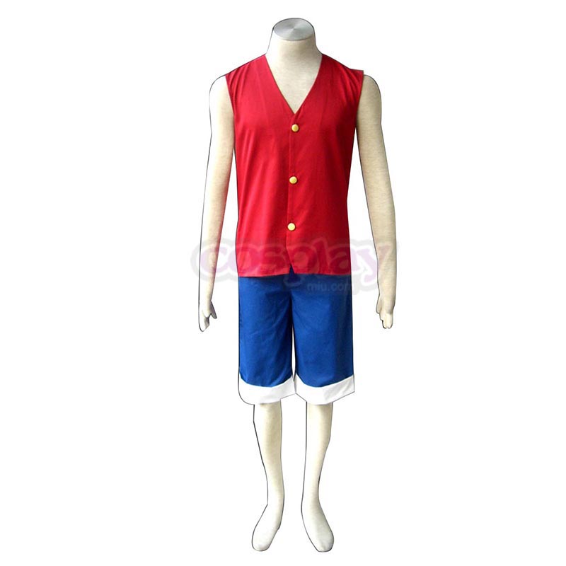 One Piece Monkey D. Luffy 1 Red Cosplay Costumes UK