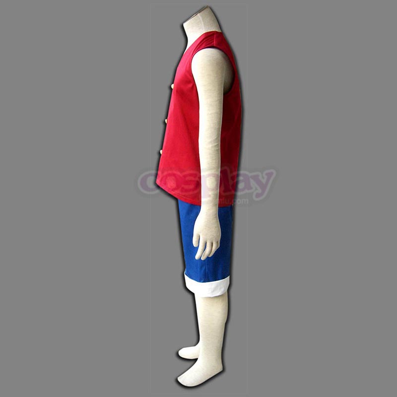One Piece Monkey D. Luffy 1 Red Cosplay Costumes UK