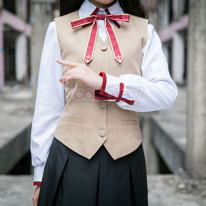 The Holy Grail War Tohsaka Rin 3 School Uniform Cosplay Costumes UK