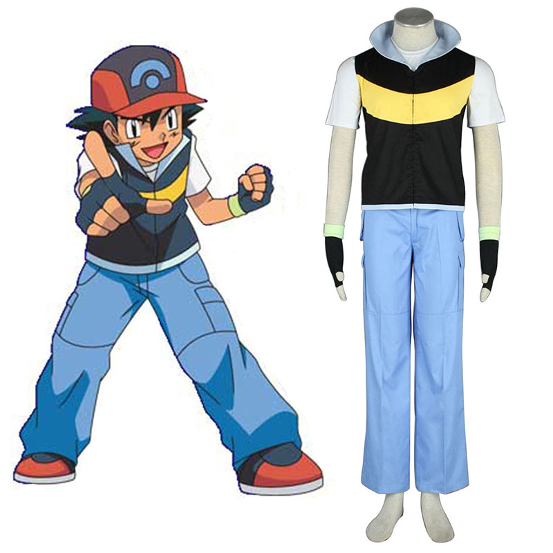 Pokémon Ash Ketchum 1 Cosplay Costumes UK