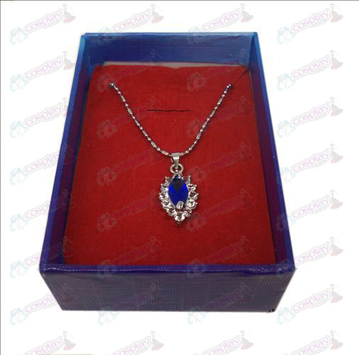 D boxed Black Butler Accessories Diamond Necklace (Blue)