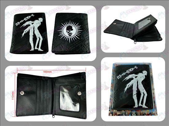 Death Note Accessories short paragraph wallet embossed with zipper