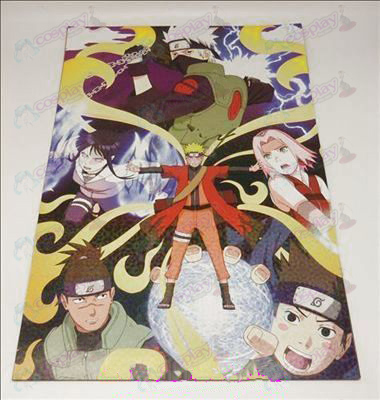 42 * 29cm Naruto 8 + card affixed posters