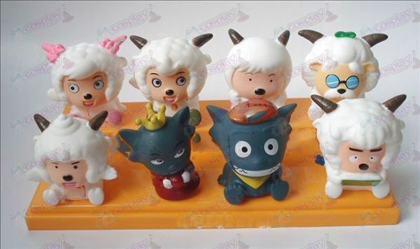 Pleasant and Wolf eight Tong glue Doll