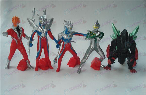 5 models Superman Ultraman Accessories