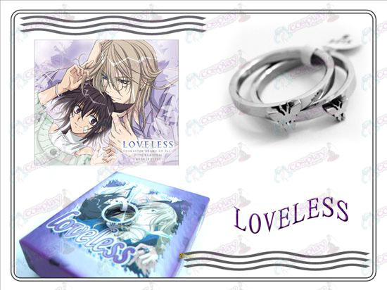 loveless butterfly stainless steel couple rings (A section)