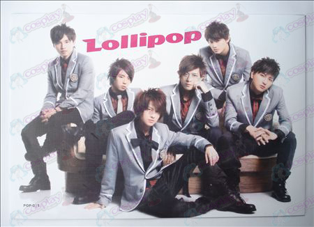 42 * 29 lollipops embossed posters (8 / set)