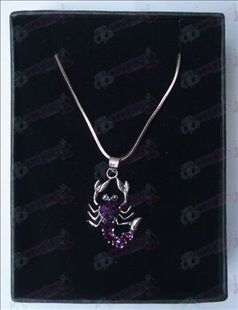 Saint Seiya Accessories scorpion necklace (purple)
