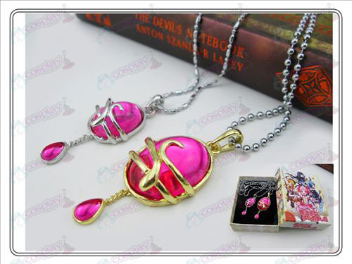 Magical Girl Accessories couple drop necklace Rose Red (A section) Boxed