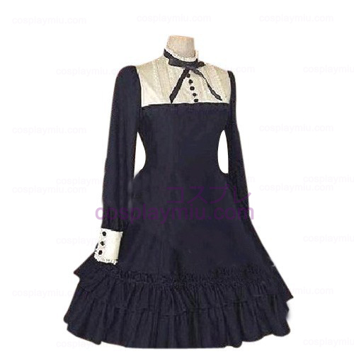 Elegant Scottish Style Long-sleeved Dress Lolita Cosplay Costume