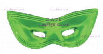 Harlequin Mask,Satin,Green
