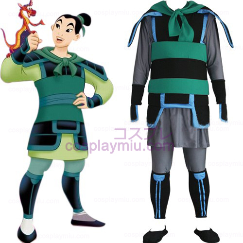 Kingdom Hearts 2 Mulan Men Cosplay Costume
