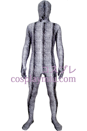 Grey Spandex Lycra Zentai Suit