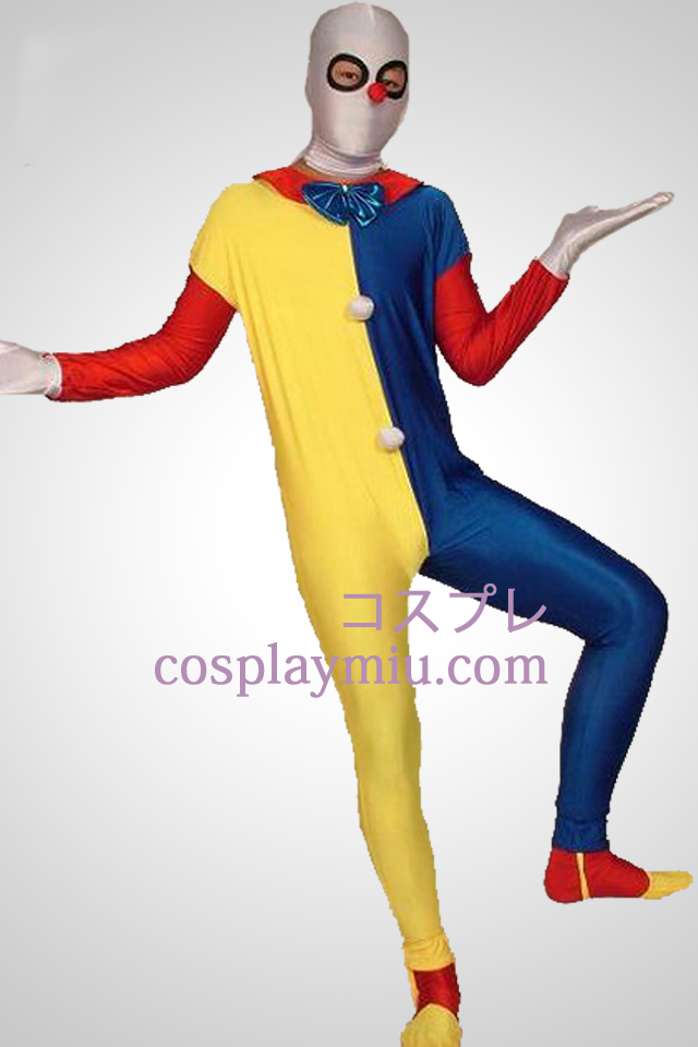 Multicolor Clown Zentai Suit